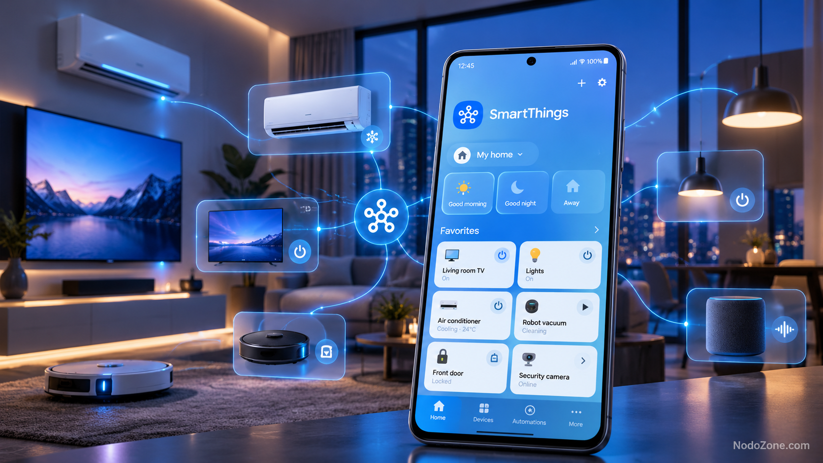 Samsung renueva SmartThings con recomendaciones en Inicio y más control local