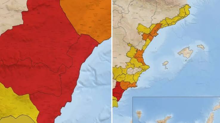 Alerta de lluvias extremas Poniente y Almería Capital  – Agencia Estatal de Meteorología