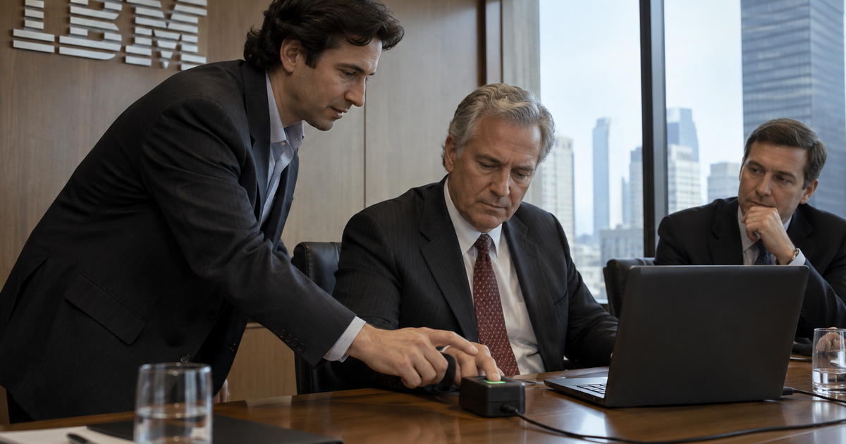 Antes de Touch ID: el lector que confundió a un directivo de IBM