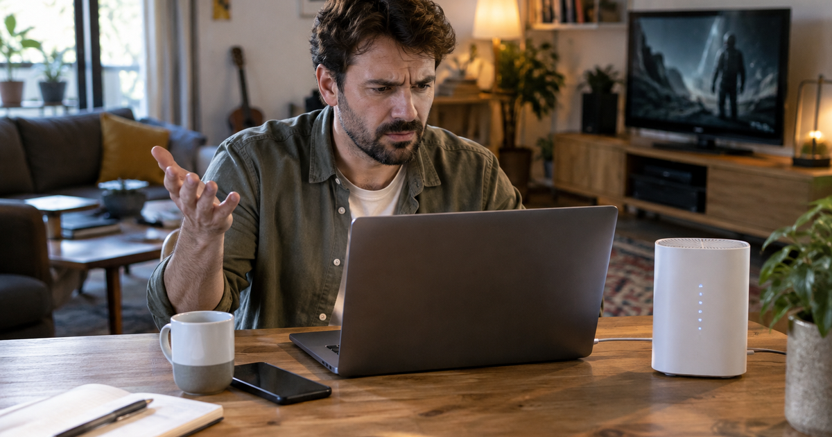Un cliente reclama por la bajada de velocidad del 5G en Casa «ilimitado» de Orange