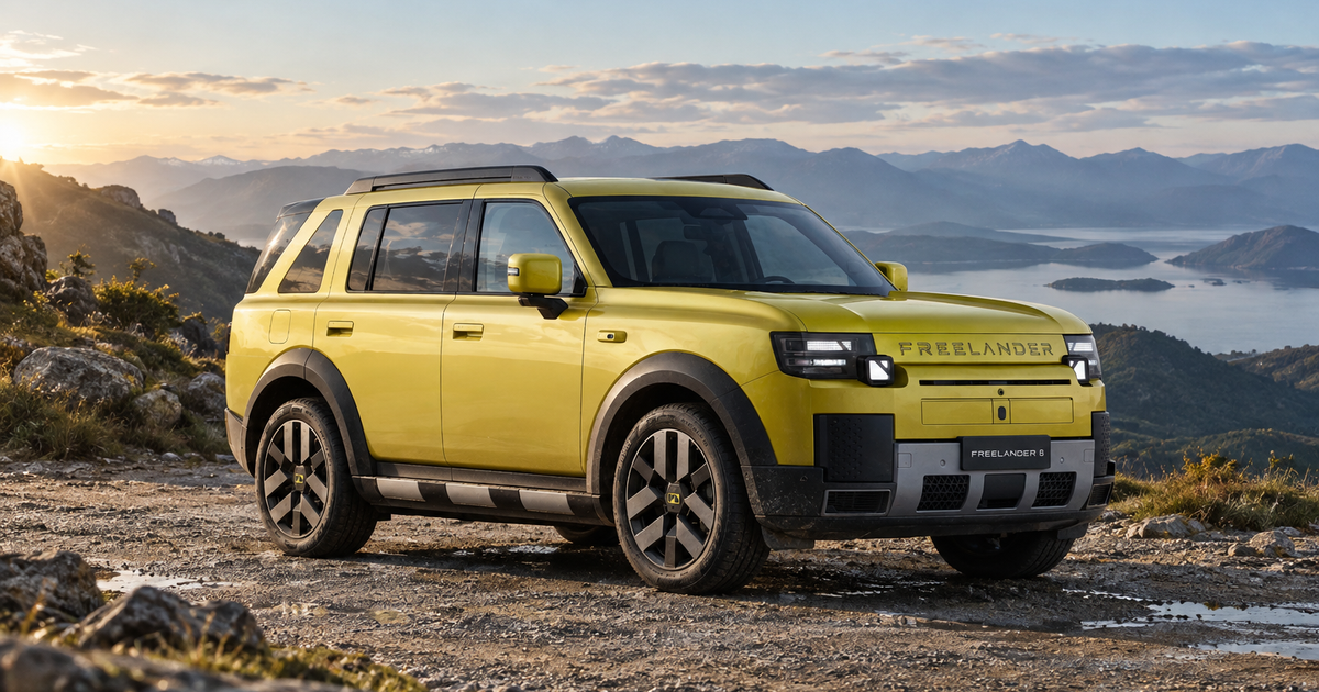 El Freelander 8 llegará a Europa: un SUV híbrido enchufable de 620 CV desarrollado por JLR y Chery