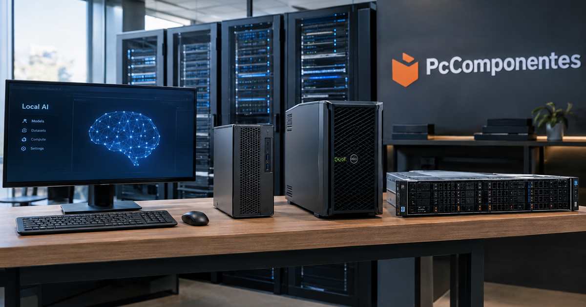 PcComponentes prepara equipos y servidores para ejecutar IA en local