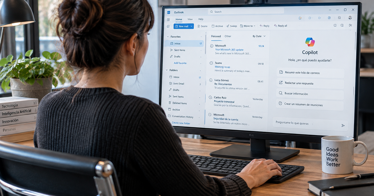 Microsoft corrige el fallo que ocultaba Copilot en Outlook clásico