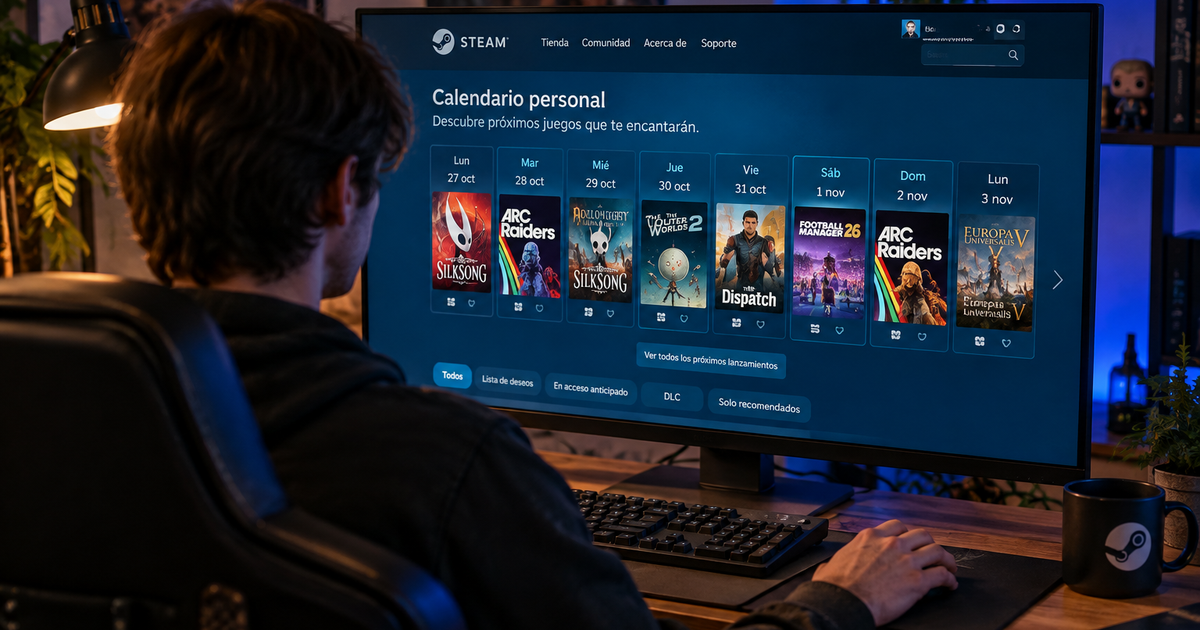 Steam estrena oficialmente su Calendario personal para descubrir juegos afines a tus gustos
